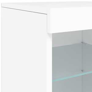 Příborník s LED osvětlením bílý 164 x 37 x 67 cm - obrázek 15
