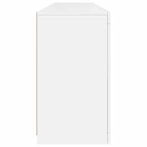 Příborník s LED osvětlením bílý 164 x 37 x 67 cm - obrázek 8