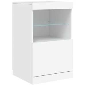 Příborník s LED osvětlením bílý 164 x 37 x 67 cm - obrázek 11