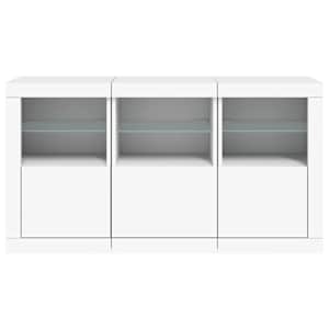 Příborník s LED osvětlením bílý 123 x 37 x 67 cm - obrázek 6