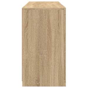 Příborník s LED osvětlením dub sonoma 123 x 37 x 67 cm - obrázek 7