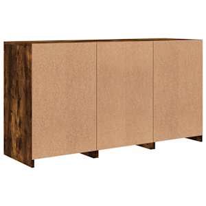 Příborník s LED osvětlením kouřový dub 123 x 37 x 67 cm - obrázek 8