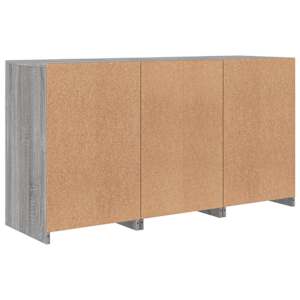 Příborník s LED osvětlením šedý sonoma 123 x 37 x 67 cm - obrázek 8