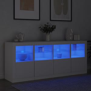Příborník s LED osvětlením bílý 163 x 37 x 67 cm - obrázek 4
