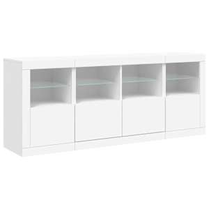 Příborník s LED osvětlením bílý 163 x 37 x 67 cm - obrázek 5