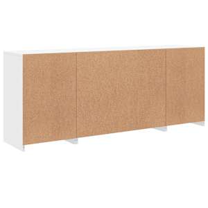 Příborník s LED osvětlením bílý 163 x 37 x 67 cm - obrázek 8