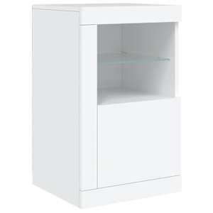 Příborník s LED osvětlením bílý 163 x 37 x 67 cm - obrázek 9