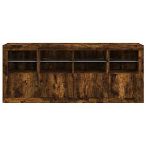 Příborník s LED osvětlením kouřový dub 163 x 37 x 67 cm - obrázek 6