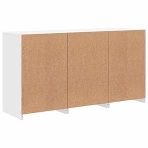 Příborník s LED osvětlením bílý 123 x 37 x 67 cm - obrázek 8