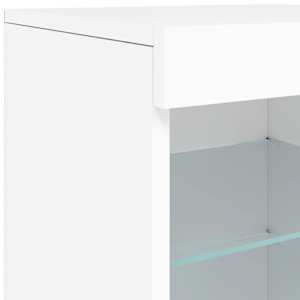 Příborník s LED osvětlením bílý 123 x 37 x 67 cm - obrázek 11