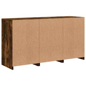Příborník s LED osvětlením kouřový dub 123 x 37 x 67 cm - obrázek 8