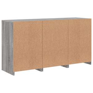 Příborník s LED osvětlením šedý sonoma 123 x 37 x 67 cm - obrázek 8