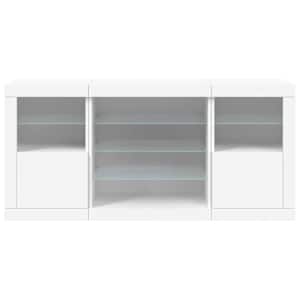 Příborník s LED osvětlením bílý 142,5 x 37 x 67 cm - obrázek 6