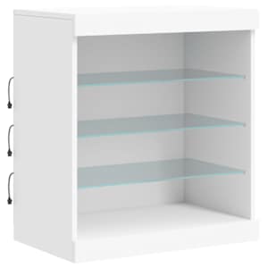 Příborník s LED osvětlením bílý 142,5 x 37 x 67 cm - obrázek 10