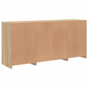 Příborník s LED osvětlením dub sonoma 142,5 x 37 x 67 cm - obrázek 8