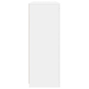 Příborníky s LED osvětlením 3 ks bílé kompozitní dřevo - obrázek 9
