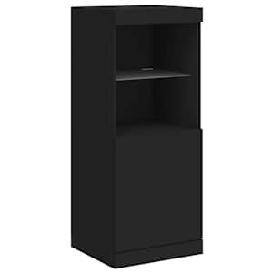 Příborníky s LED osvětlením 3 ks černé kompozitní dřevo - obrázek 7
