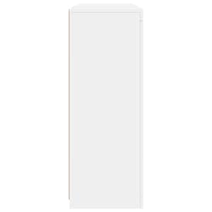 Příborníky s LED osvětlením 3 ks bílé kompozitní dřevo - obrázek 9