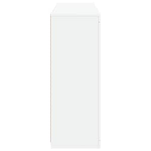 Příborníky s LED osvětlením 3 ks bílé kompozitní dřevo - obrázek 9