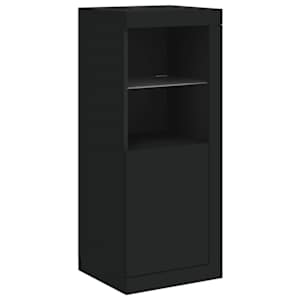Příborníky s LED osvětlením 3 ks černé kompozitní dřevo - obrázek 7