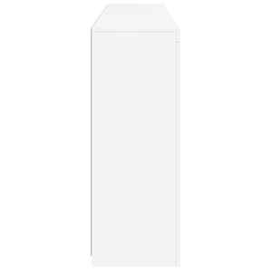 Příborníky s LED osvětlením 3 ks bílé kompozitní dřevo - obrázek 9