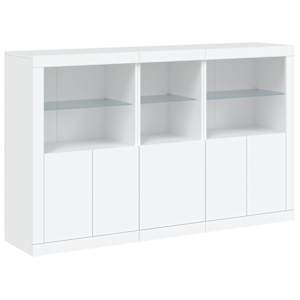 Příborník s LED osvětlením bílý 162 x 37 x 100 cm - obrázek 3