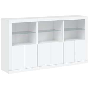 Příborník s LED osvětlením bílý 181,5 x 37 x 100 cm - obrázek 3
