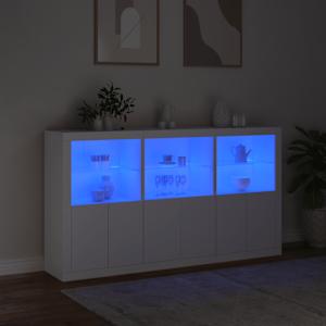 Příborník s LED osvětlením bílý 181,5 x 37 x 100 cm - obrázek 5