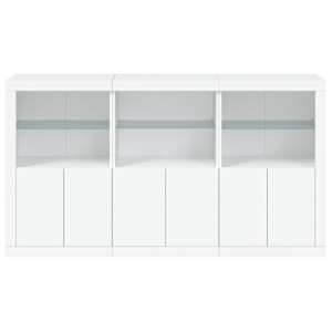 Příborník s LED osvětlením bílý 181,5 x 37 x 100 cm - obrázek 6