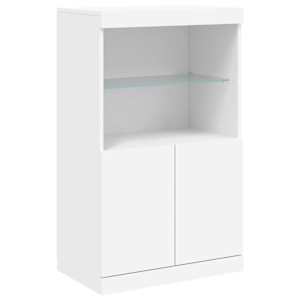 Příborník s LED osvětlením bílý 181,5 x 37 x 100 cm - obrázek 10
