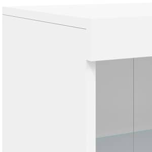Příborník s LED osvětlením bílý 181,5 x 37 x 100 cm - obrázek 11