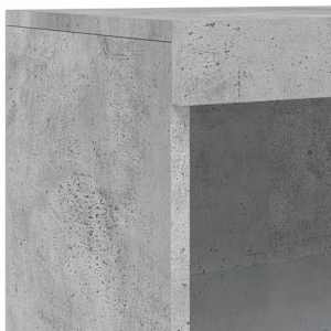 Příborník s LED osvětlením betonově šedý 181,5 x 37 x 100 cm - obrázek 11