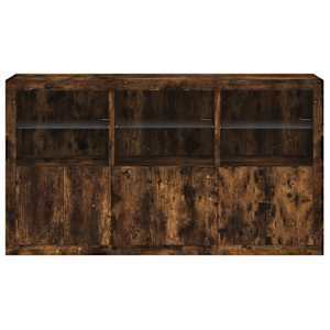 Příborník s LED osvětlením kouřový dub 181,5 x 37 x 100 cm - obrázek 6