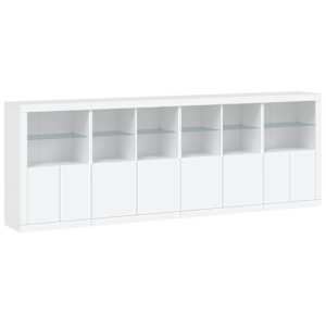 Příborník s LED osvětlením bílý 283 x 37 x 100 cm - obrázek 3