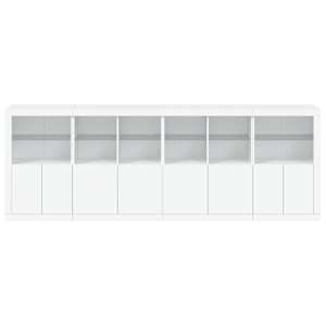 Příborník s LED osvětlením bílý 283 x 37 x 100 cm - obrázek 6