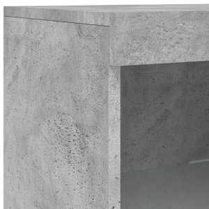 Příborník s LED osvětlením betonově šedý 162 x 37 x 100 cm - obrázek 12