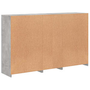 Příborník s LED osvětlením betonově šedý 162 x 37 x 100 cm - obrázek 8