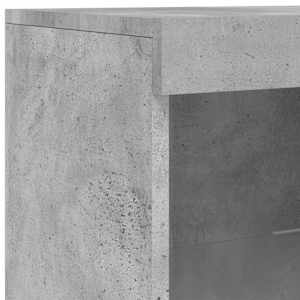 Příborník s LED osvětlením betonově šedý 162 x 37 x 100 cm - obrázek 11