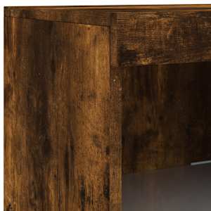 Příborník s LED osvětlením kouřový dub 162 x 37 x 100 cm - obrázek 12