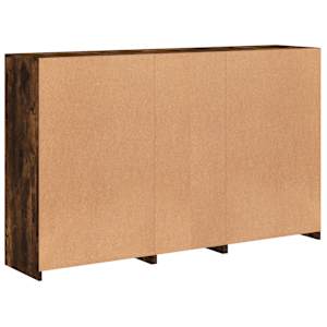 Příborník s LED osvětlením kouřový dub 162 x 37 x 100 cm - obrázek 8