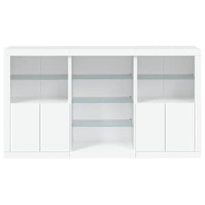Příborník s LED osvětlením bílý 181,5 x 37 x 100 cm - obrázek 6