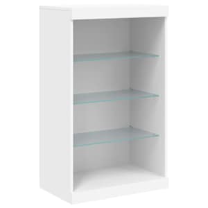Příborník s LED osvětlením bílý 181,5 x 37 x 100 cm - obrázek 9