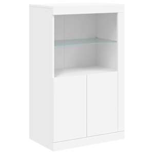 Příborník s LED osvětlením bílý 181,5 x 37 x 100 cm - obrázek 10