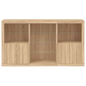 Příborník s LED osvětlením dub sonoma 181,5 x 37 x 100 cm - obrázek 6