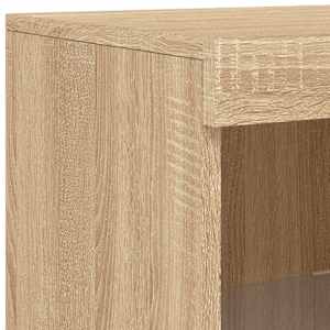 Příborník s LED osvětlením dub sonoma 181,5 x 37 x 100 cm - obrázek 11
