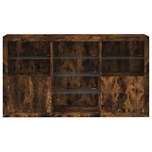 Příborník s LED osvětlením kouřový dub 181,5 x 37 x 100 cm - obrázek 6