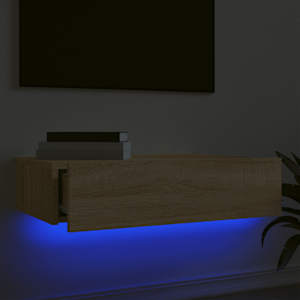 TV skříňka s LED osvětlením dub sonoma 60 x 35 x 15,5 cm - obrázek 4