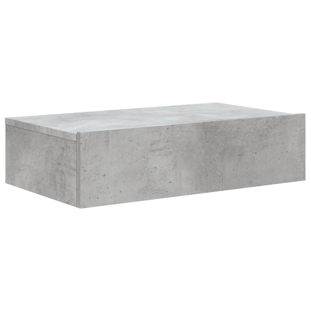 vidaXL Tv-meubel met LED-verlichting 60x35x15,5 cm betongrijs afbeelding