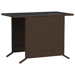 3dílný bistro set s poduškami hnědý polyratan - obrázek 12