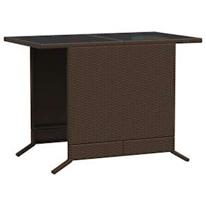 3dílný bistro set s poduškami hnědý polyratan - obrázek 9